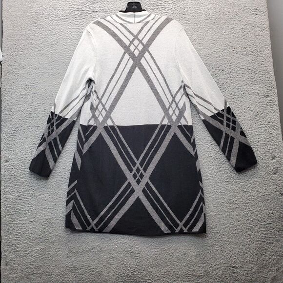 Jones Studio Cardigan Sweater Womens XS Multi Knit Cotton Long Sleeve Open Front - Picture 2 of 7